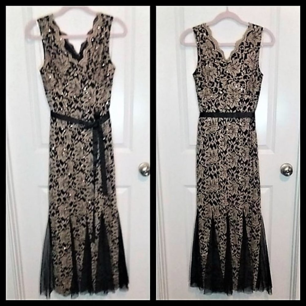 Elegant Evening Lace Dress